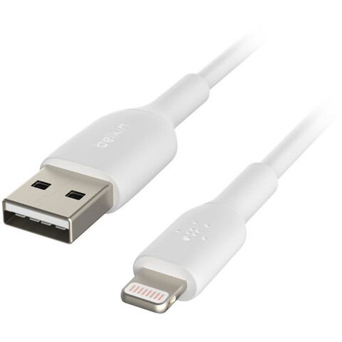 Кабель Belkin BoostCharge PRO Flex USB-C-Lightning Braided Silicone Cable, 1м, белый