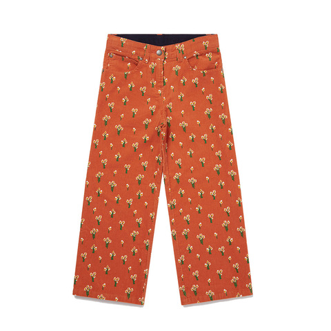 Брюки Stella McCartney Kids Floral Corduroy