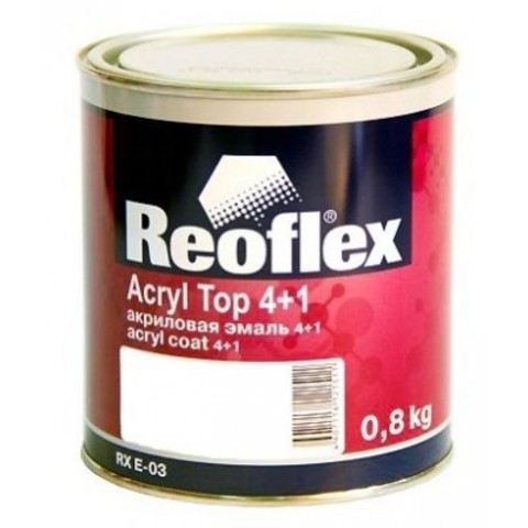 Reoflex Эмаль акриловая 4+1 белая 0,8 кг 040