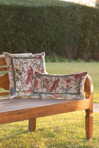 Подушка декоративная 50х50 Frati Home Райская птица Beige бежевый