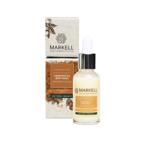 Markell SUPERFOOD Сыворотка для лица ОРЕХОВОЕ ПИТАНИЕ 18+  30мл