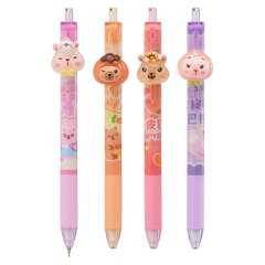 
          Карандаш автоматический, чернографитный, JIANDAN, с запасными грифелями, 4 цвета корпуса с капибарой, 24 шт