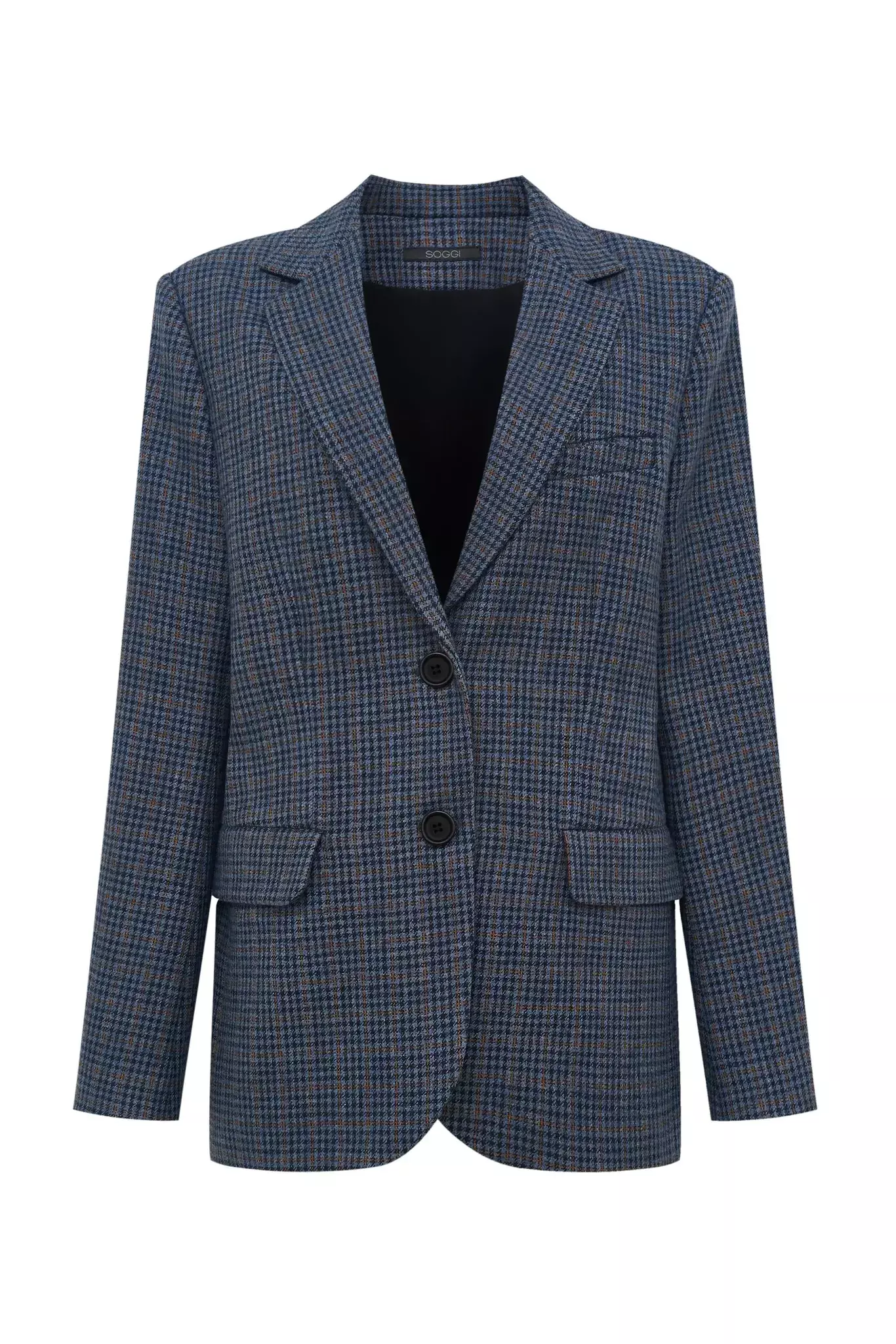Жакет в клетку, Синий