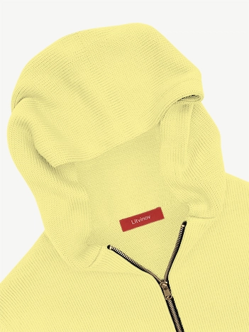 Толстовка на замке из мягкой шерсти