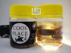 Форелевая силиконовая приманка COOL PLACE MAGGOT 1.6  цвет ЧЁРНЫЙ (ОРАНЖЕВАЯ КРОШКА) СЫР