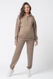 Спортивный костюм для беременных и кормящих 15825 коричневый