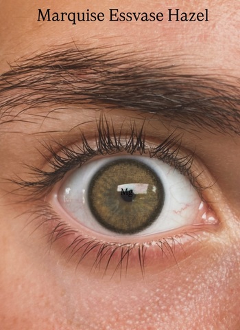 Натуральные медовые цветные линзы Marquise essvase Hazel / Для темных и светлых глаз / 12 месяцев