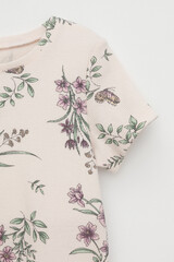 туника  для девочки  КР 302714-1/розовый,полевые бабочки к553