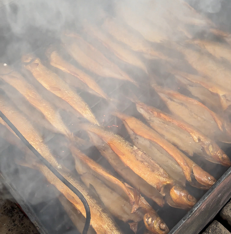 Омуль горячего копчения 200г шт