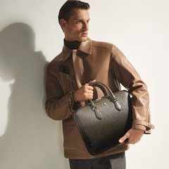 Тонкий портфель из кожи Corteccia Sfumato