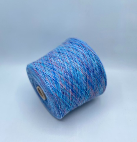 Бобинная пряжа,2200м,Pannetto multicilor, 65% Меринос, 35%Полиамид,Лагуна,37064