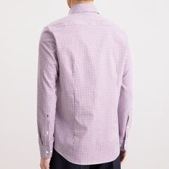 Сорочка мужская Seidensticker Slim Fit 01.845643-87 в бордовую клеточку