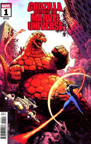 Godzilla Destroys The Marvel Universe #1 (Cover C)