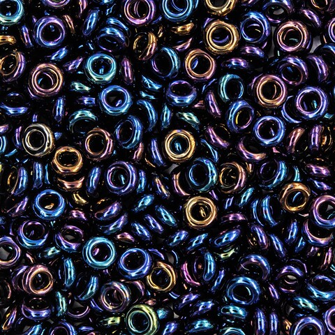 Японский бисер TOHO Demi 8/0 (№82), металлизированный, непрозрачный глянцевый