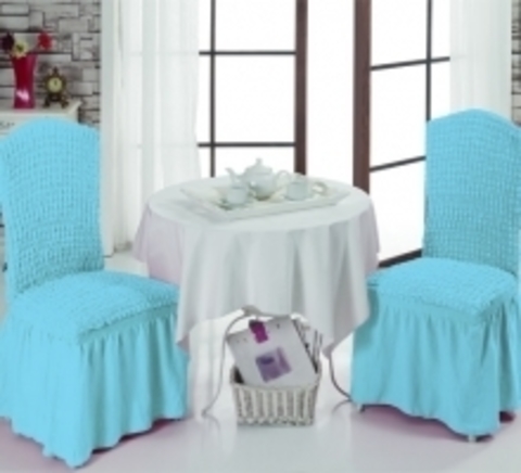 Чехлы на стулья (2 шт) цвет бирюзовый