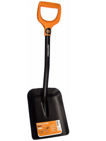 Лопата совковая Fiskars Solid, укороченная (1026649)