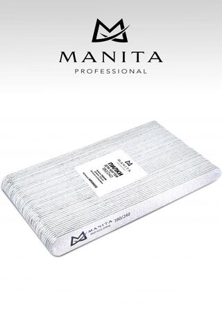 Пилка MANITA PROFESSIONAL Капля 180/240 грит. 17,8 см (50шт в уп.)