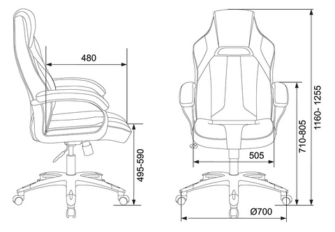 VIKING 2 AERO Кресло игровое (Бюрократ)