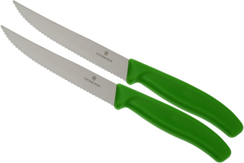 Набор ножей кухонных Victorinox Swiss Classic (6.7936.12L4B) компл.:2шт салатовый блистер