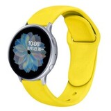 Универсальный силиконовый ремешок 20 мм для часов Samsung Xiaomi Huawei Garmin (Желтый)