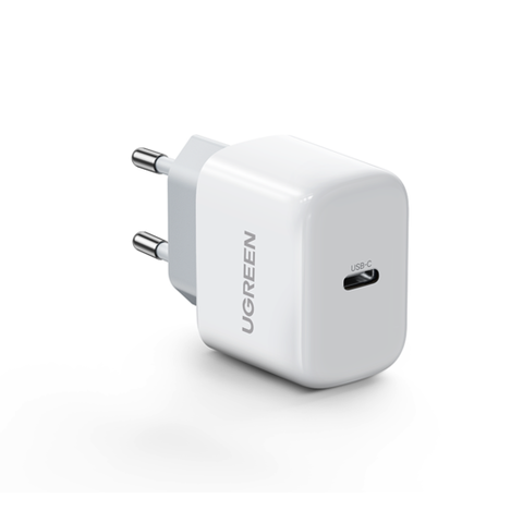 Зарядное устройство UGREEN CD241 Mini USB-C 20W PD Fast Charger, белый