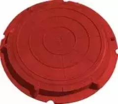 Люк полимерпесчаный тяжелый (3 тн) красный