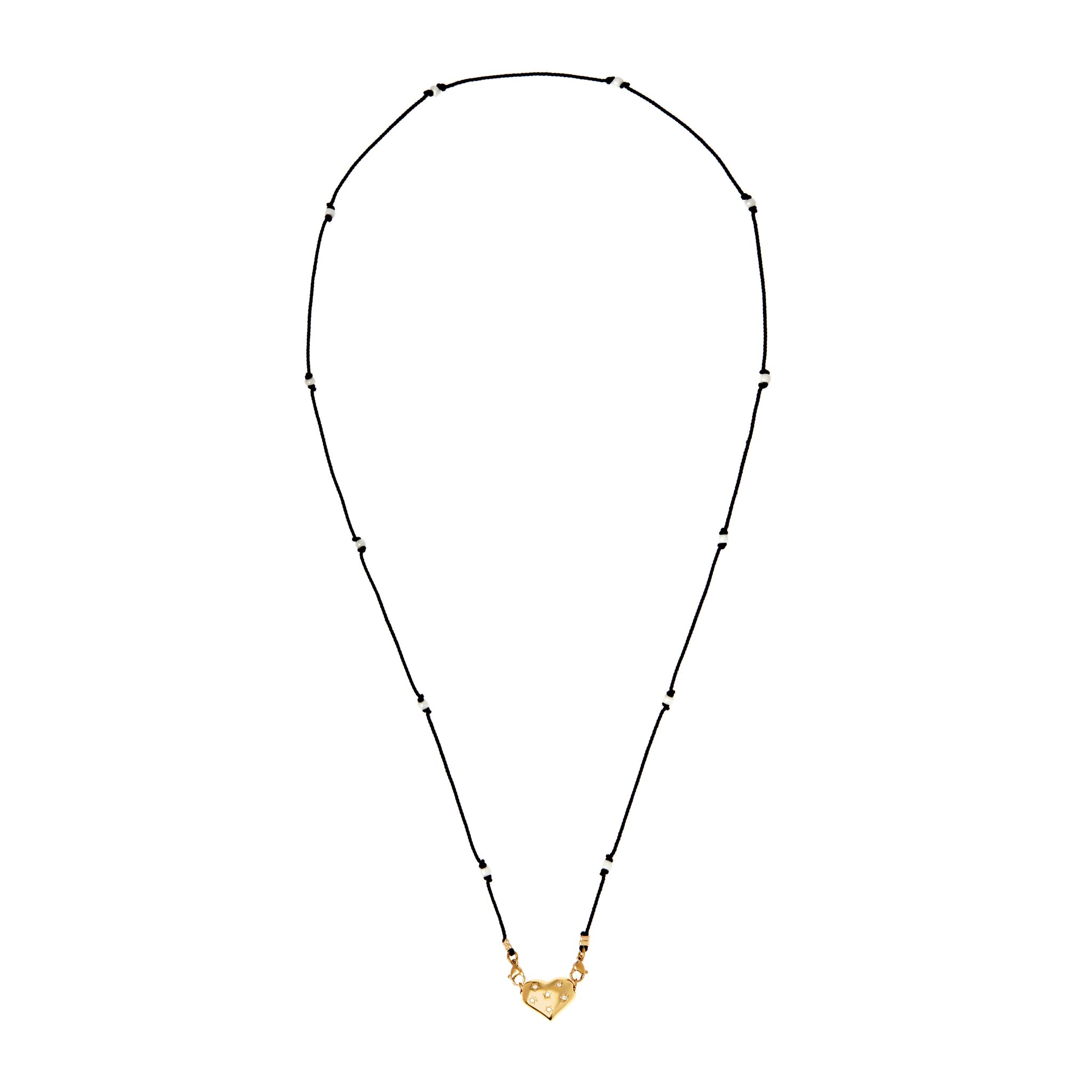 VIVA LA VIKA Колье Sparking Knitted Heart Necklace – Gold