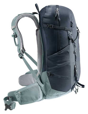 Картинка рюкзак туристический Deuter Trail Pro 33 Black/Shale - 3