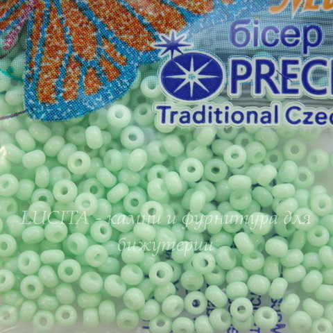 03261 Бисер 10/0 Preciosa Мел Соль-гель светло-мятный