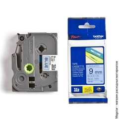 Наклейка ламинированная TZ-E521 (9 мм черн/син, аналог TZ-521)