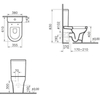 Vitra 9012B003-7226 Комплект: пристенный унитаз Zentrum 60 см + тонкое сиденье микролифт с функцией биде и встроенным смесителем