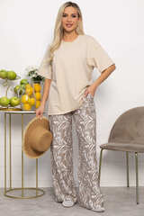 Брюки Калейдоскоп (бежевые) Б13604-30М LT Collection