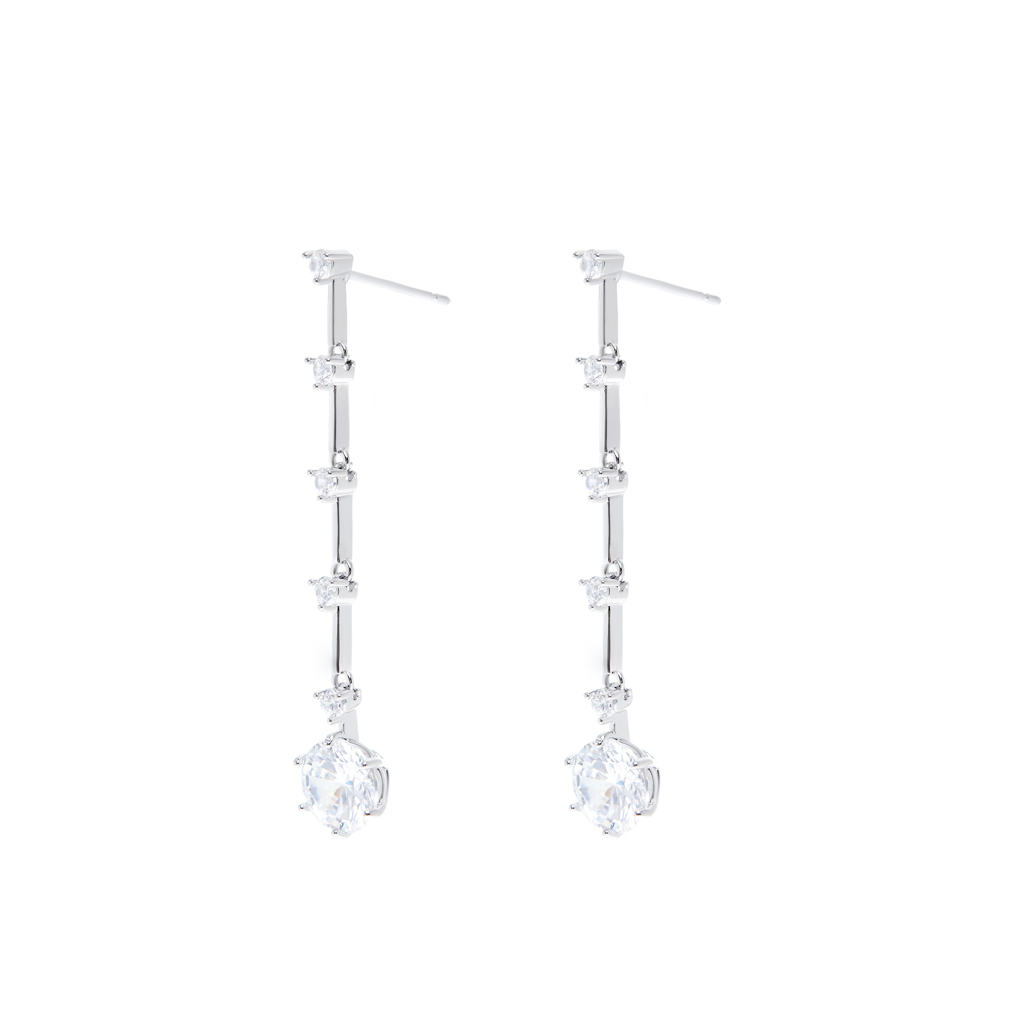 DÉJÀ VU Серьги Long Crystal Earrings – Silver déjà vu серьги lovable heart earrings – blue