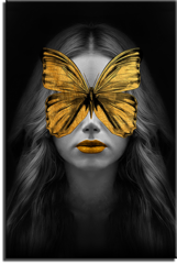 Постер "Девушка с желтой бабочкой"