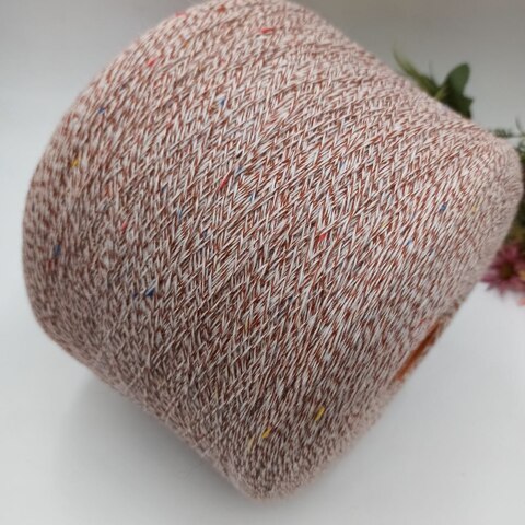 Меринос с ангорой Арт Tweed Mouline 830095 Фабрика Zegna Baruffa Светло Коричневый с белым мулине