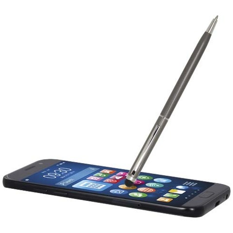 Ore aluminium ballpoint pen with stylus (blue ink)