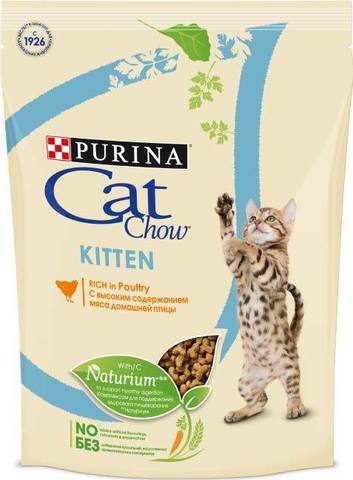 15 кг. PURINA CAT CHOW Сухой корм для котят с домашней птицей Kitten