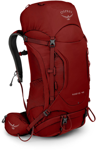 Картинка рюкзак туристический Osprey Kestrel 48 Rogue Red - 1