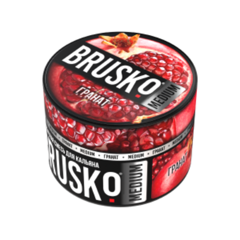 Бестабачная смесь для кальяна BRUSKO 50г MEDIUM - Гранат