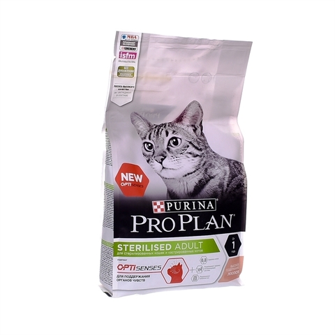 Pro Plan сухой корм для стерилизованных кошек для поддержания МПС (лосось) 3 кг