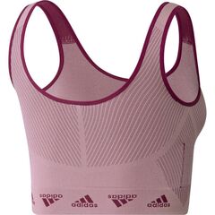 Бюстгальтер спортивный Adidas Training Aeroknit Bra - lagacy burgundy/mauve