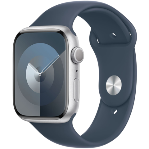 Apple Watch Series 9, 45 мм, Sport Band, Silver