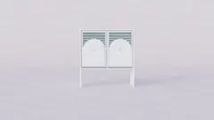 Стеллаж детский «Город цветов» 4-х секционный