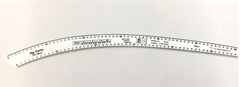 Лекало портновское FCS-4, 61х4,5х0,4 см