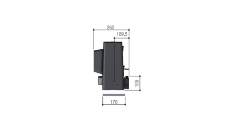 801MS-0080 BKS12AGS - Привод 230В для откатных ворот, встроенный блок управления ZBKN