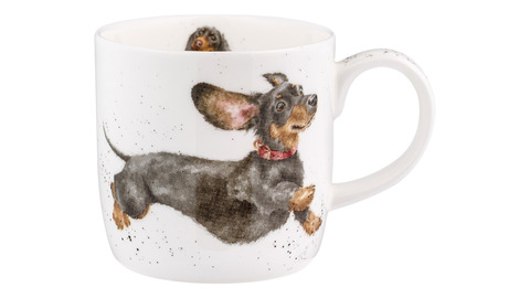 Кружка 310мл Royal Worcester Забавная фауна Веселая такса