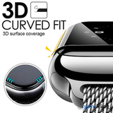 Tempered Glass 3D Full Cover for Watch 7 45mm Black