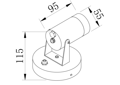 Уличный настенный светильник Maytoni Scope O025WL-01B