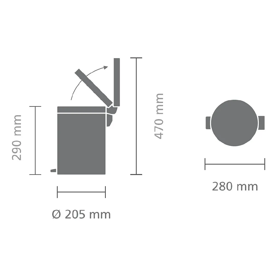 Мусорный бак newIcon (5 л), Зеленая сосна, арт. 304026 - фото 5