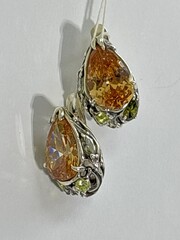 Медея (серьги из серебра)